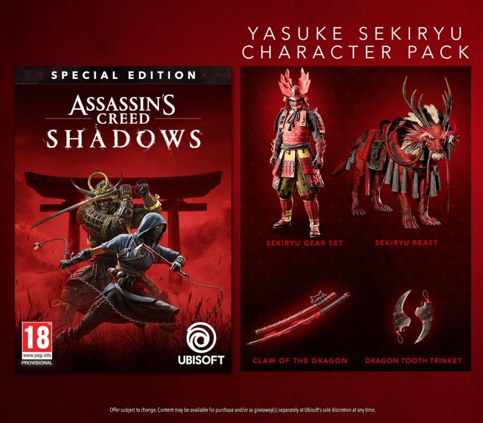 Assassin's Creed Shadows - Yasuke Sekiryu Character Pack DLC EU (without DE) (OTHER)