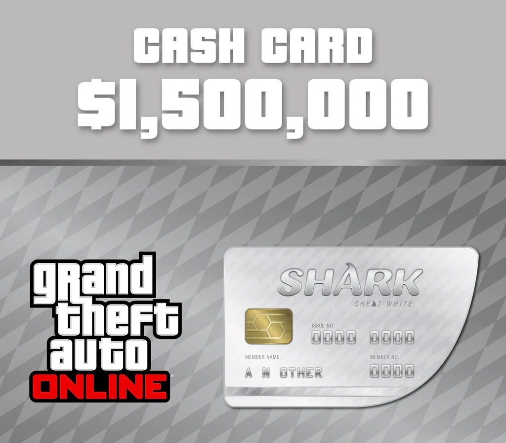 Grand Theft Auto Online - $1,500,000 Great White Shark Cash Card