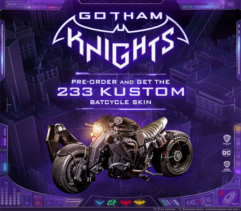 Gotham Knights - 233 Kustom Batcycle Skin EU DLC (EUROPE - all countries)