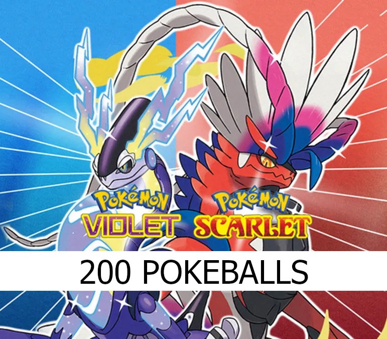 Pokemon Scarlet & Violet - 200 Pokeballs DLC (EUROPE - all countries)
